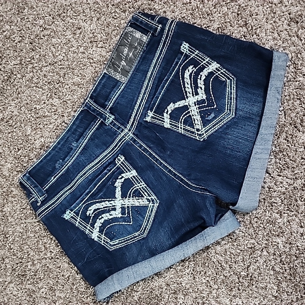 Hydraulic Gramercy Distressed Denim Summer Shorts Sz 7 / 8